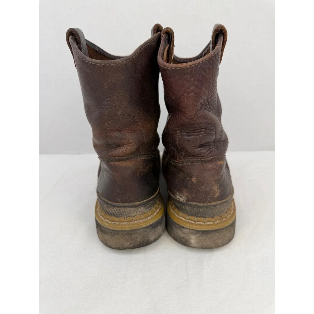 Georgia Boot‎ Kids Giant Wellington Brown Leather Work Boots Size 3M 5043858669
